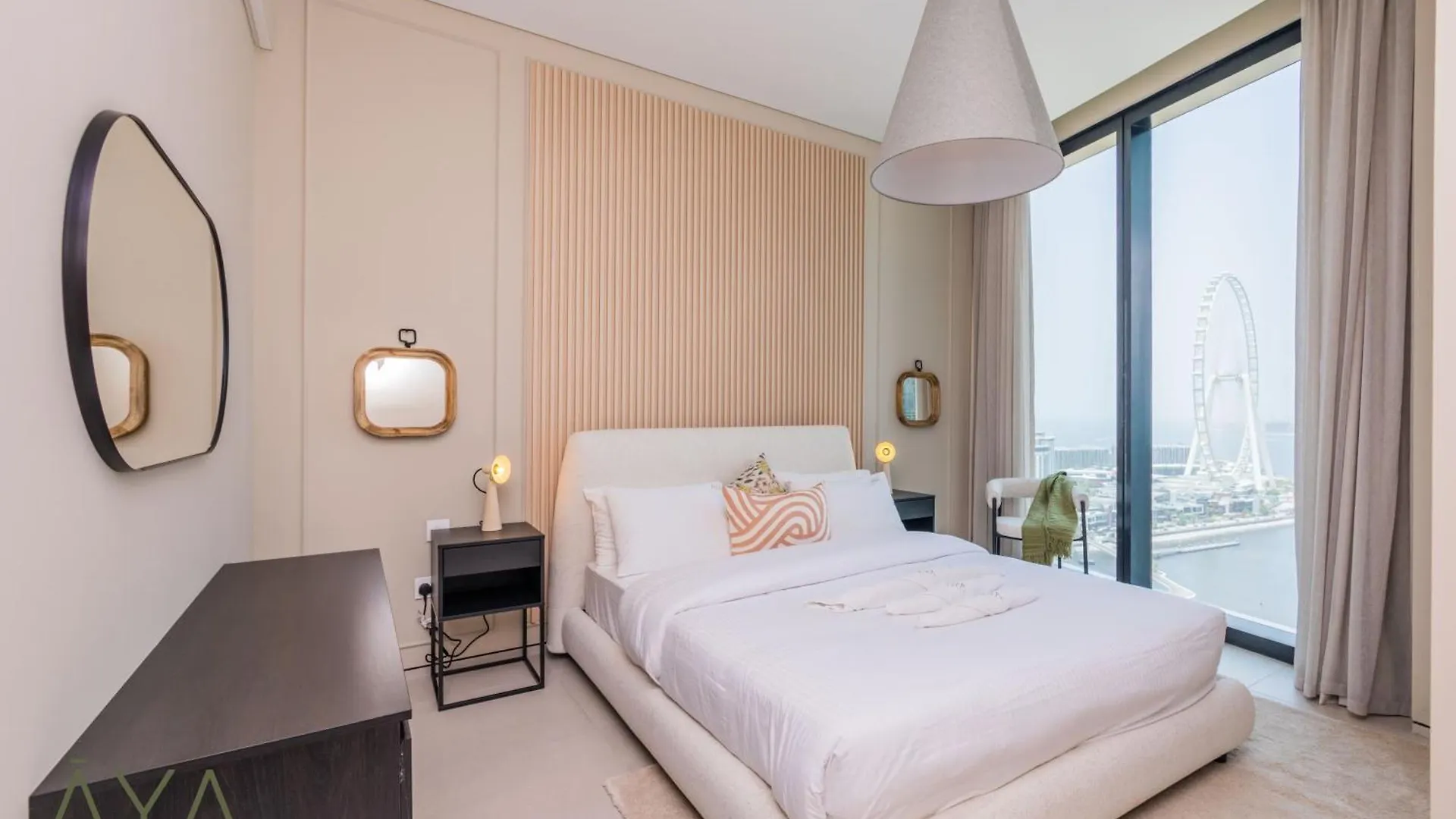 Апартаменты Beachfront Bliss 2Br Dubai Eye & Full Sea View At The Address Beach By Aya Boutique ОАЭ