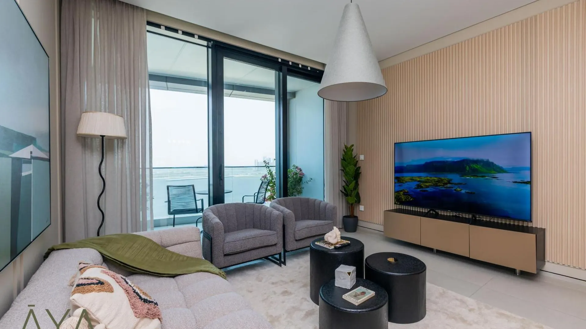 Апартаменты Beachfront Bliss 2Br Dubai Eye & Full Sea View At The Address Beach By Aya Boutique