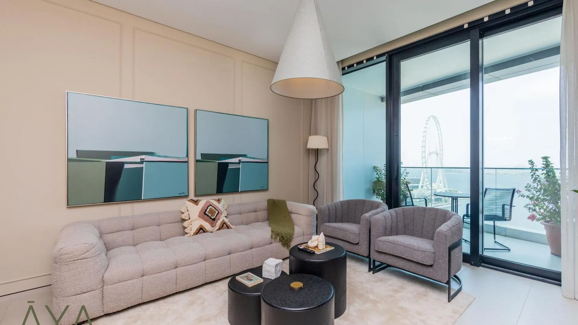 Beachfront Bliss 2Br Dubai Eye & Full Sea View At The Address Beach By Aya Boutique Апартаменты